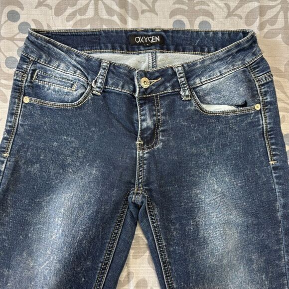 Women’s Oxygen jeans style stretch leggings sz Small - Picture 3 of 5